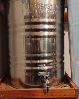 Fusto Olio Super Fustinox Milano 50 Litri INOX