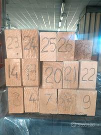 Balsa in travetti. Allegata tabella con dettagli.