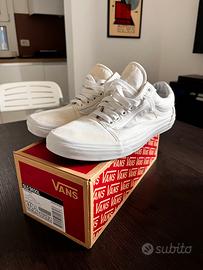 VANS OLD SKOOL BIANCHE TG.41