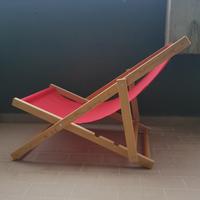 Sedia sdraio in legno