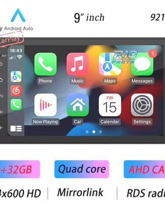 RADIO 9" GPS ANDROID 13 2DIN TOUCH BLUETOOTH USB 