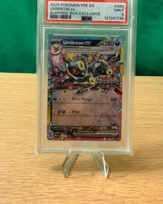 Umbreon Ex PSA 9  promo evoluzioni prismatiche eng