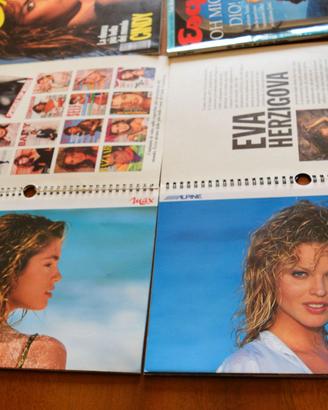 Calendari Crawford /Herzigova, riviste Max/Esquire