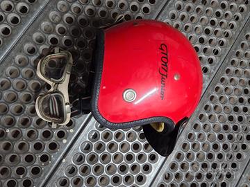 Casco BOERI SPORT HELMETS con occhiali anni 50 60