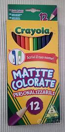 12 matite colorate Crayola personalizzabili