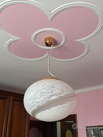 Lampadario sfera vetro di murano