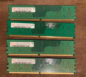 RAM DDR2 Hynix 1GB (256mb 555mhz x 4)
