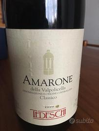 Bottiglia amarone della valpolicella Tedeschi 1999