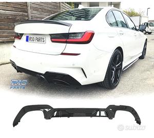 DIFFUSORE BMW G20 G21 19- LOOK M PERFORMANCE NERO 