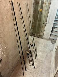 Canne  CarpFishing + Mulinelli