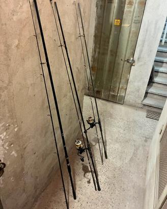 Canne  CarpFishing + Mulinelli