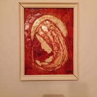 Arte Quadro antico religioso Madonnina firmato