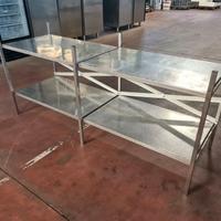 scaffale inox basso usato