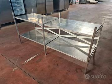 scaffale inox basso usato