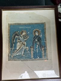 Stampe bizantine Annunciazione e Natività