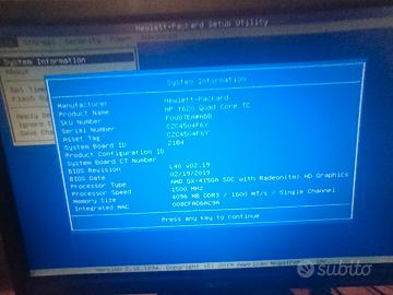 HP Thin Client Modello T620