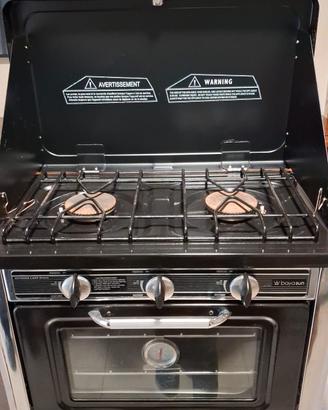 FORNO PER CAMPER CON DUE FORNELLI