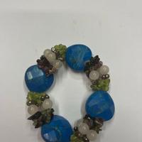 Bracciale con pietre naturali a forma di cuore