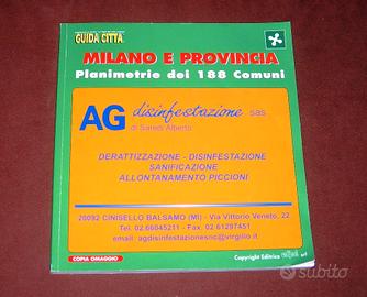 Milano e provincia - Planimetria dei 188 Comuni