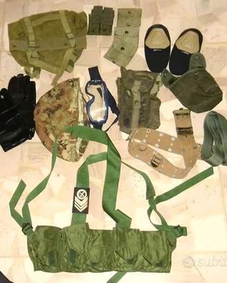 Collezione equipaggiamenti ex GOI COMSUBIN GOS