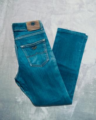 jeans wampum vintage blu tg 46 cotone 