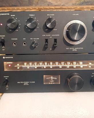 amplificatore stereo Sanyo+ Tuner