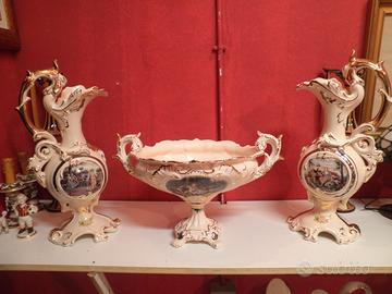 Trittico in porcellana stile barocco veneziano
