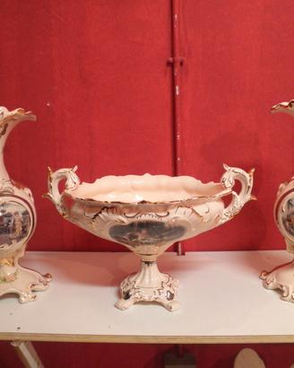 Trittico in porcellana stile barocco veneziano