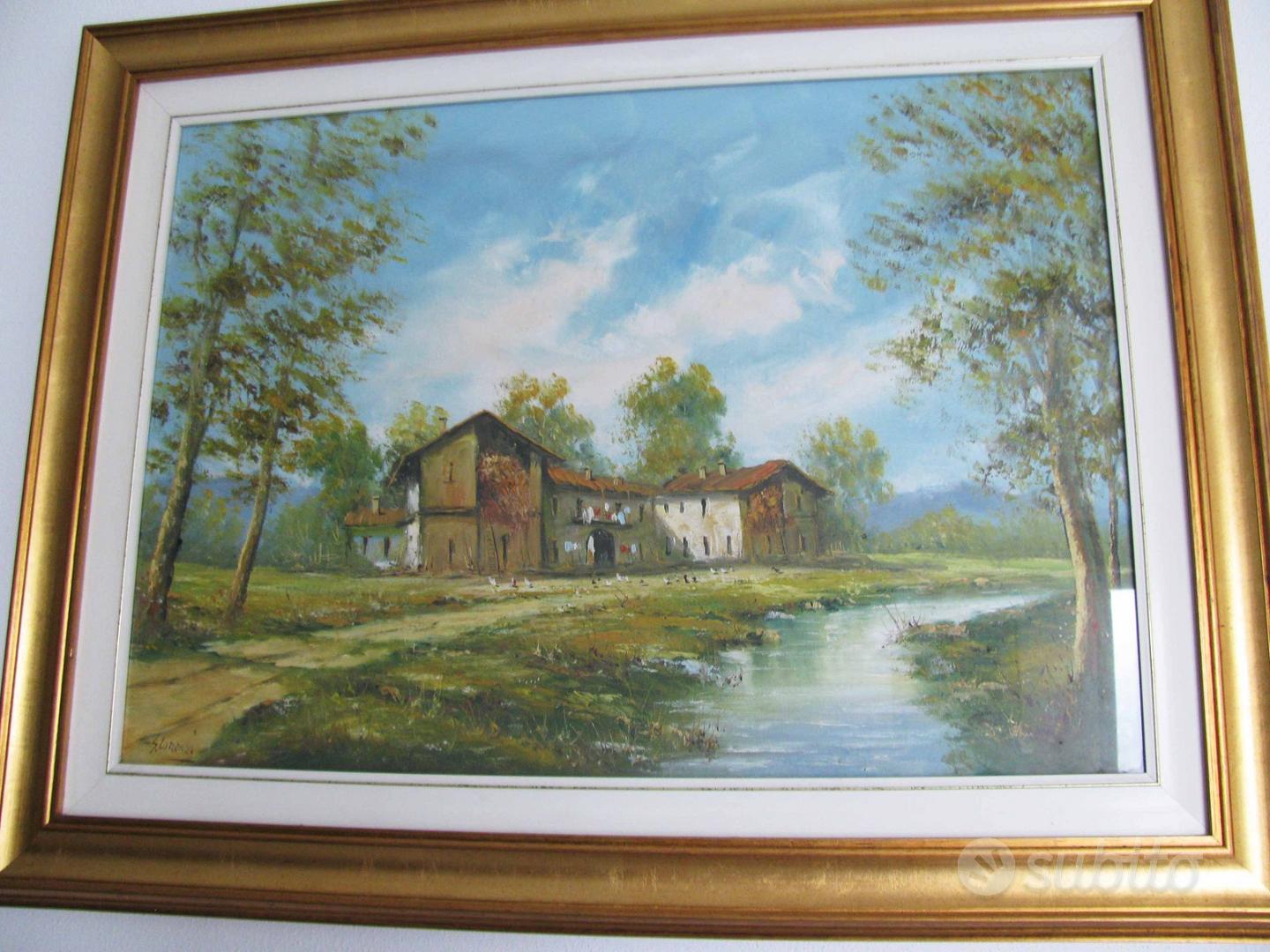 Quadro originale olio su tela di G. Lorenzi - B - Arredamento e Casalinghi  In vendita a Monza e della Brianza