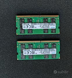 RAM Samsung 32GB (2x16GB) DDR4 2666MHz SODIMM 2Rx8
