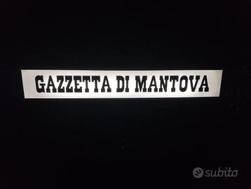 insegna retroilluminata Gazzetta di Mantova