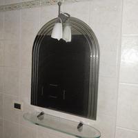 Specchiera bagno con mensola e led