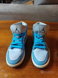 Air Jordan 1 Mid University Blue - Usate Origili