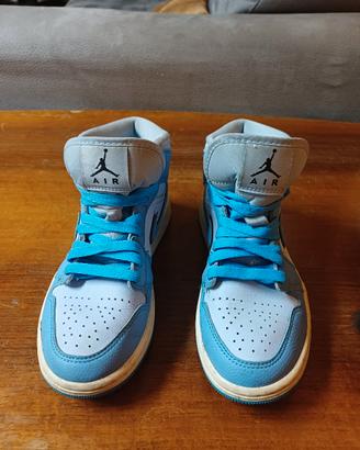 Air Jordan 1 Mid University Blue - Usate Origili