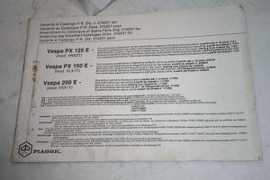 VARIANTE CATALOGO PARTI DI RICAMBIO VESPA PIAGGIO 