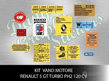 Kit adesivi vano motore auto