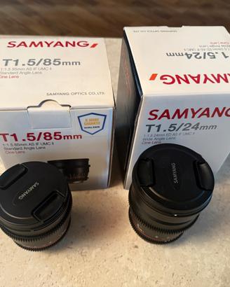 Obiettivi Samyang Cine per Back Magic