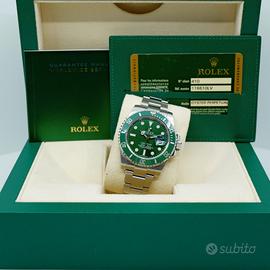 ROLEX SUBMARINER 116610LV HULK 2012 ECCELLENTE 