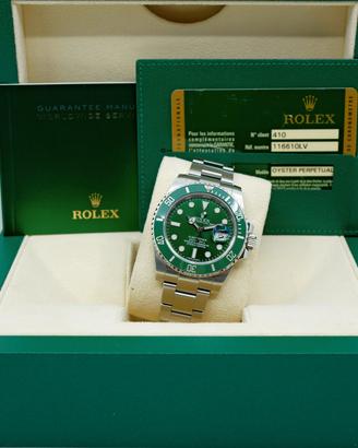 ROLEX SUBMARINER 116610LV HULK 2012 ECCELLENTE 
