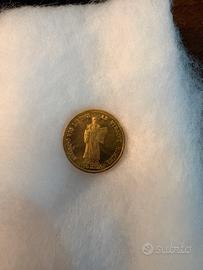 Moneta oro uno scudo san marino