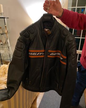 Giubbino in pelle moto Harley Davidson originale
