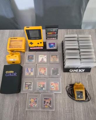  Nintendo Game Boy+14 Giochi+Espositore+Accessori 
