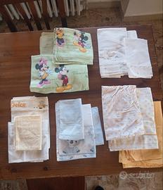 5 Set lenzuola culla/navetta