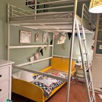 Letto soppalcato a una piazza e mezza (IKEA)