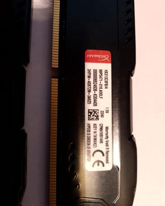 Ram HyperX Fury ddr3  1333Mhz