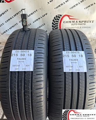 2 PNEUMATICI 215/50 R18 FALKEN ESTIVE 75%