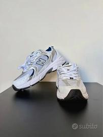 New Balance 530 White Silver Navy