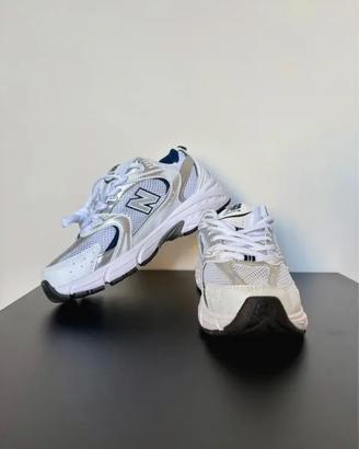 New Balance 530 White Silver Navy