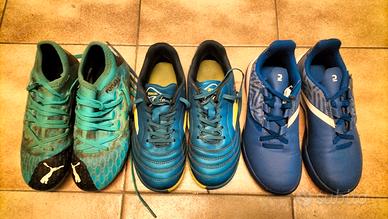 3 paia scarpe calcio n°32