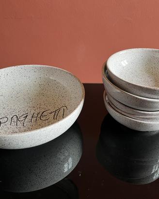 Set spaghettiera con piatti